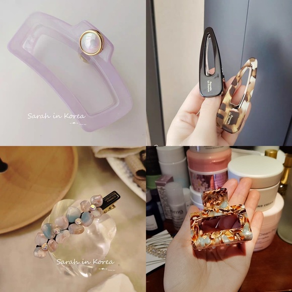 NEW! Korean Design Brand New Hair Pin Hair Claw Clip Bundle Women BNWT - Picture 1 of 8